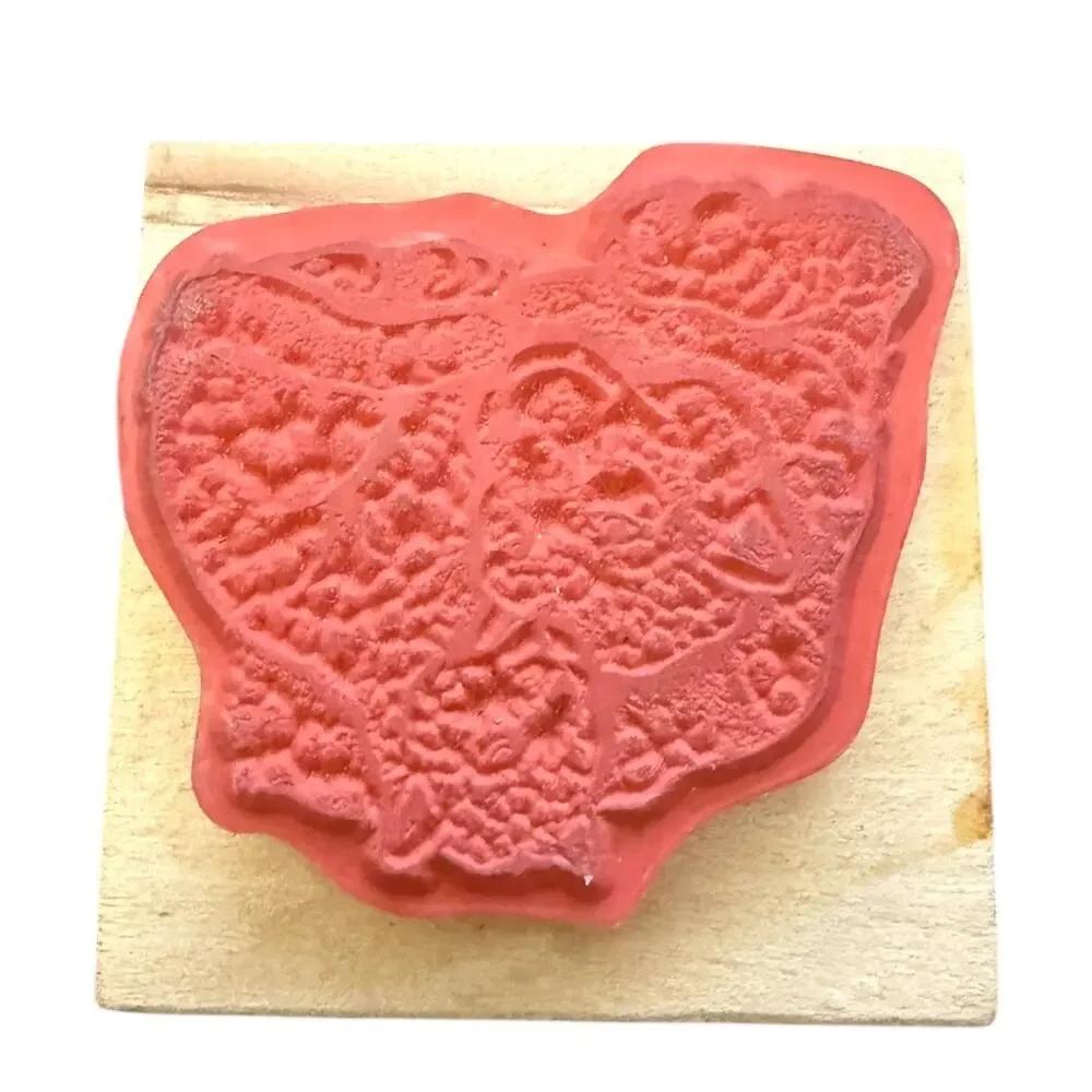 SkyKids Mom & Baby Cub Leopard Rubber Stamp